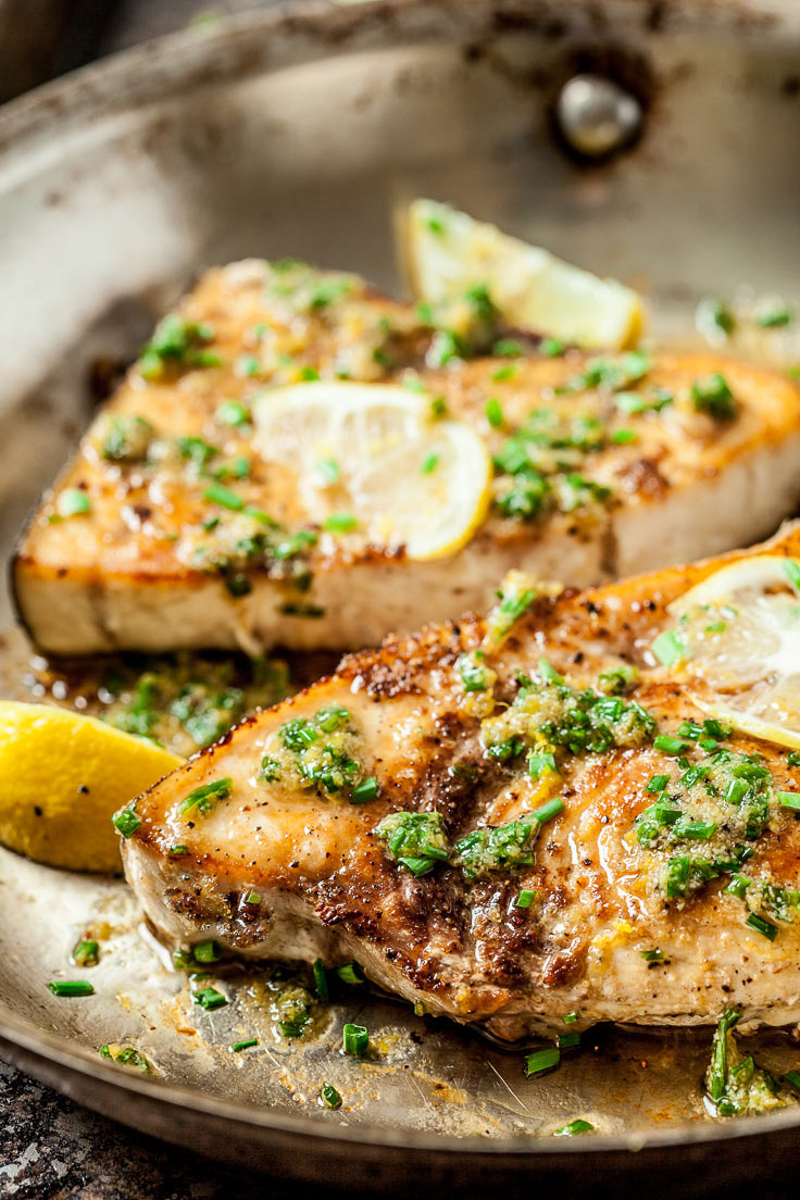 Lemon Garlic Swordfish