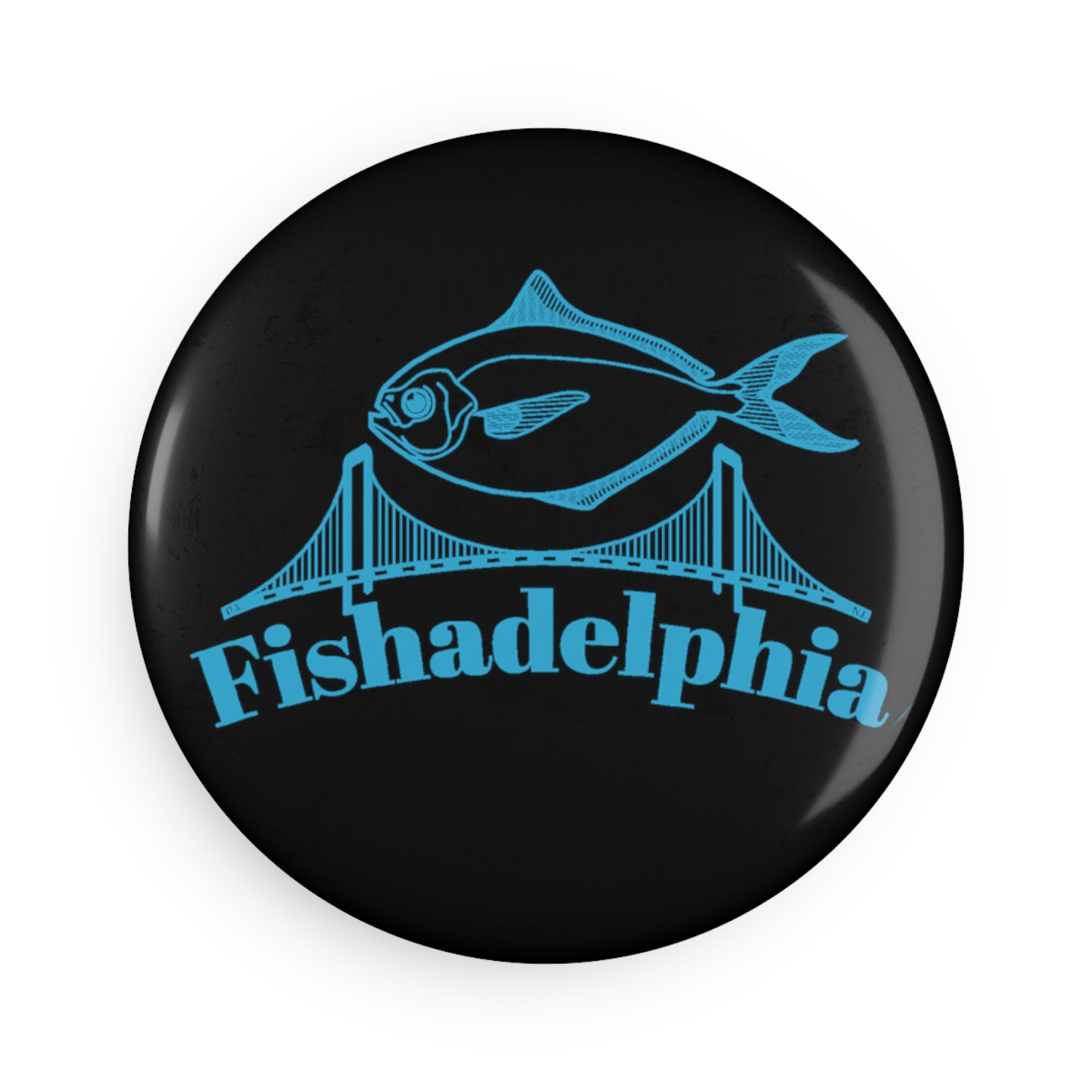 Fishadelphia Button Magnet