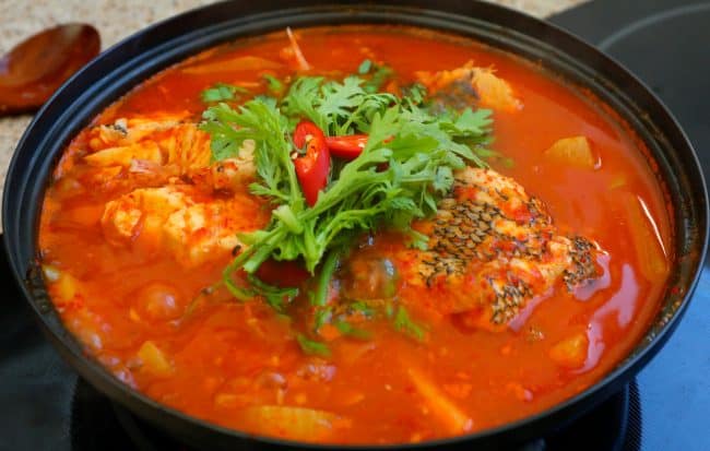 Maeuntang (spicy fish stew)